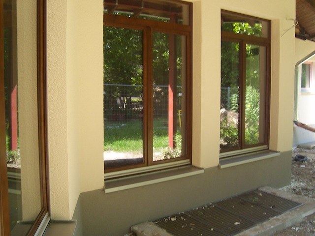 Fenster und Putzarbeiten Detailarbeit